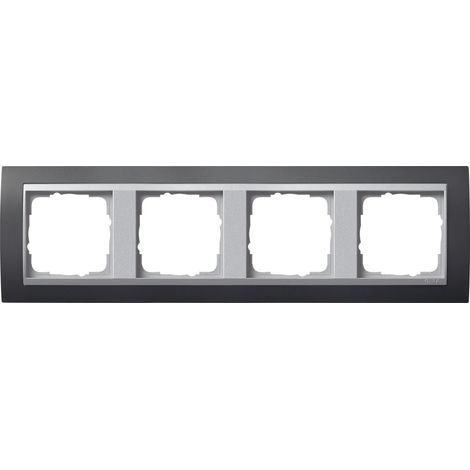 Gira Abdeckrahmen 4f Zwischenr. F Alu Gira Event Anthrazit [021481], 0214 81