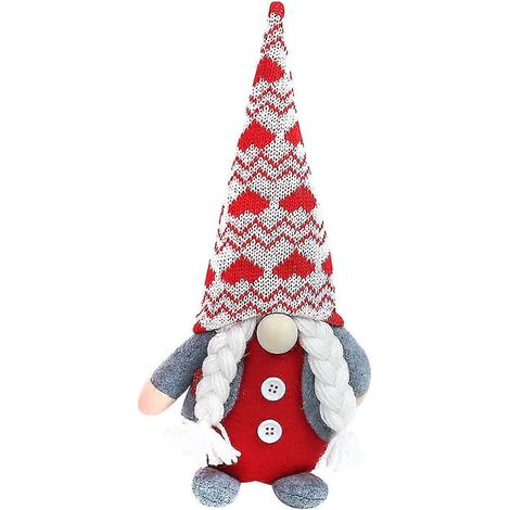 Décorations saisonnières et de fêtes poupées Saint-Valentin nouvel an jouet rayé sans visage décorations Père Noël (1/4)