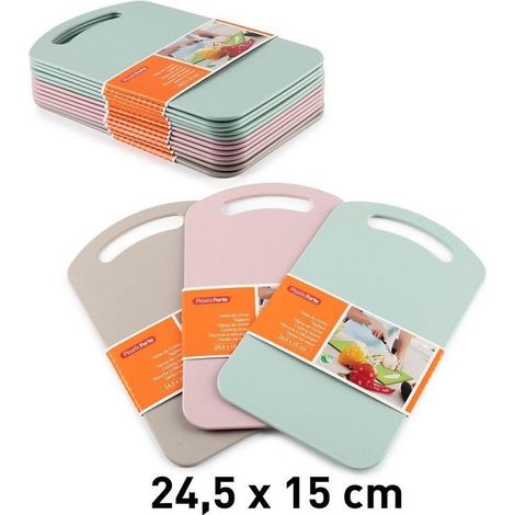 Tagliere da Cucina in PVC Colorato 24,5 x 15 cm Vari Colori (1/2)