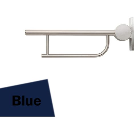 Armitage Shanks Contour 21 Hinged Arm Wall Support Grab Rail 650mm - Blue (1/2)