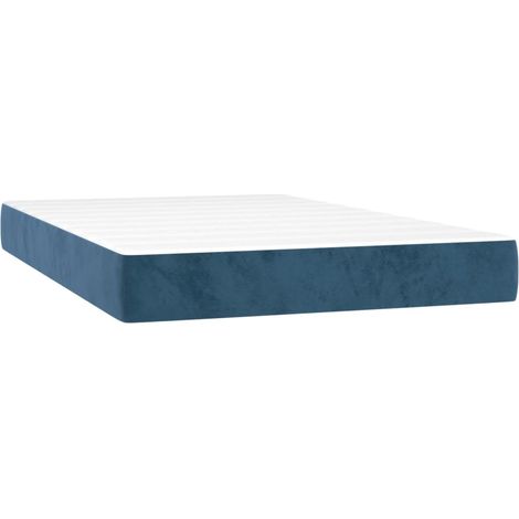 Maison Exclusive - Materasso a Molle Insacchettate Rigidità Media Blu Scuro 120x200x20 cm in Velluto