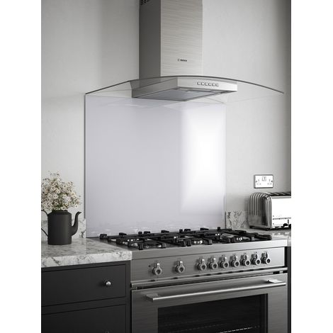 Platinum Glass Kitchen Splashback 900mm x 750mm (1/3)