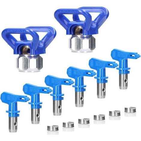 Embouts de pulvérisation pour pulvérisateur Airless,embouts réversibles pour pulvérisateur de peinture sans air avec 2 siège de buse (1/4)