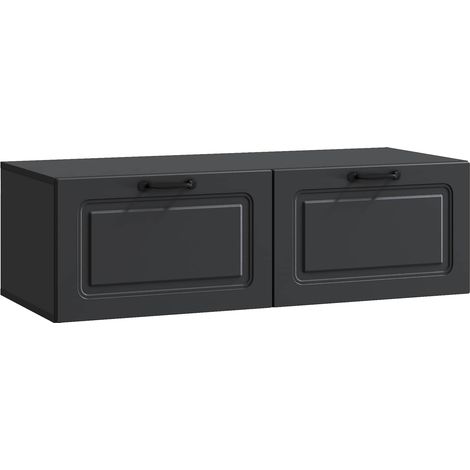 Maison Exclusive - Mobile Porta TV da Muro Montaggio a parete Nero 98 x 41 x 30 cm (1/5)