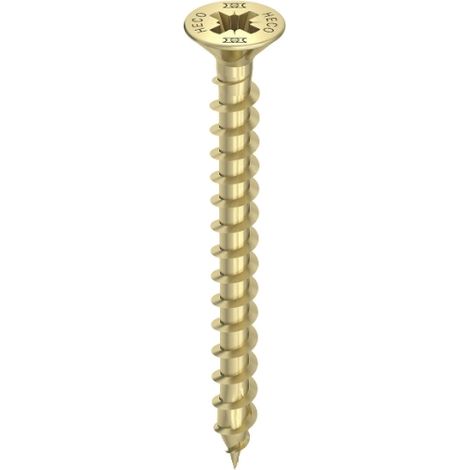 Tornillo HECO Topix-Plus cabeza avellanada PZ 5.0x30 rosca total variable A3L - 500 piezas - 60831