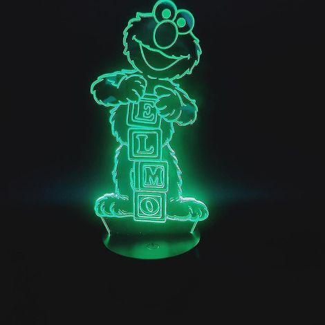 Lampe de chevet LED 3D Rue Sésame (1/2)