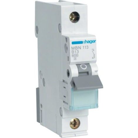 Hager MBN113 Interruttore Compatto 13A Tipo B 6kA