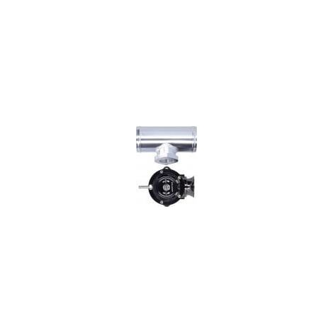 Soupape de décharge turbo en aluminium billette, bride de 2,5 pouces, type RS universel SDDBOVGRSBL FPG250 (noir) (1/5)