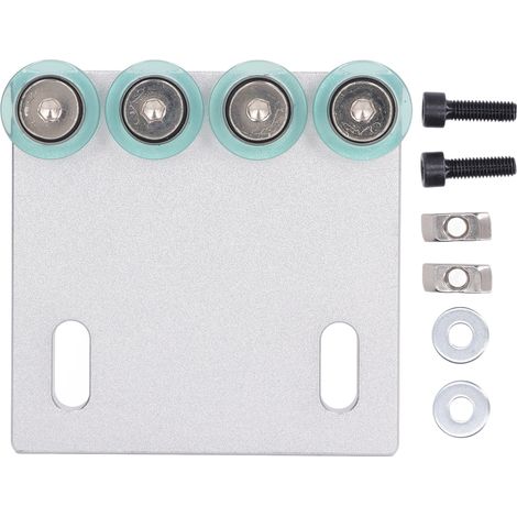 Lot de 4 roues auxiliaires étroites de 8,8 cm pour alimentation de chant automatique, accessoire de guidage pour machine à bande (1/5)