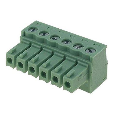 Regleta Bornas Hembra  6Pin Paso 3,81mm