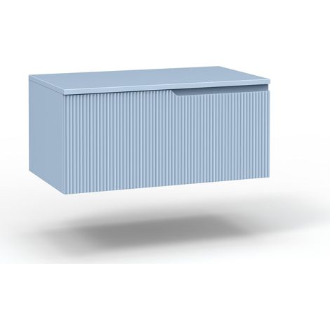 Base con top 1 cestone ZIP azzurro tiffany (1/2)
