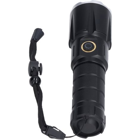 Lampe Torche Rechargeable USB 5 Modes IPX4 Étanche Large Portée Lumineuse pour Maison et Extérieur