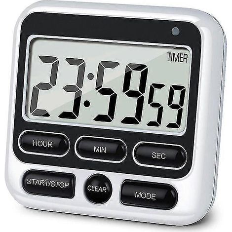 Digitaler Countdown-Küchentimer – Magnetischer Timer mit Auf- und Abwärtszähler, Küchenwecker für Kochen, Backen, Fitnessstudio und Schule (1/5)