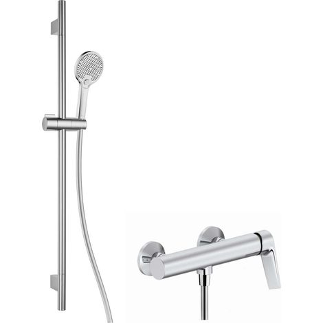 kielle Harmonia I - Set doccia con miscelatore, asta, flessibile e doccetta EcoSpare, cromo 20632SN20 (1/5)