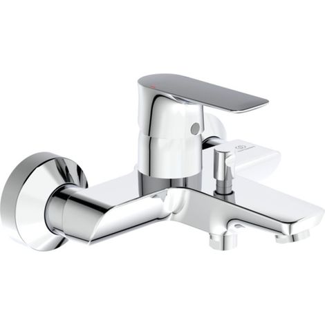 Ideal Standard Grifo de bañera visto Connect Air, Salida 174mm, Cromo, A7033AA
