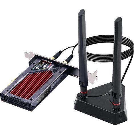 Carte WiFi 6E PCIe AX210NGW - Adaptateur Réseau Triple Bande 2.4GHz/5GHz/6GHz (1/5)