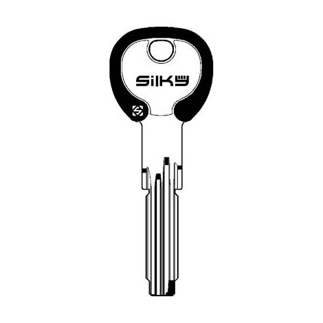 CHIAVE PUNZONATA CISA CS70DZ SILKY SILCA - OTTONE NICHELATO- 5 pezzi