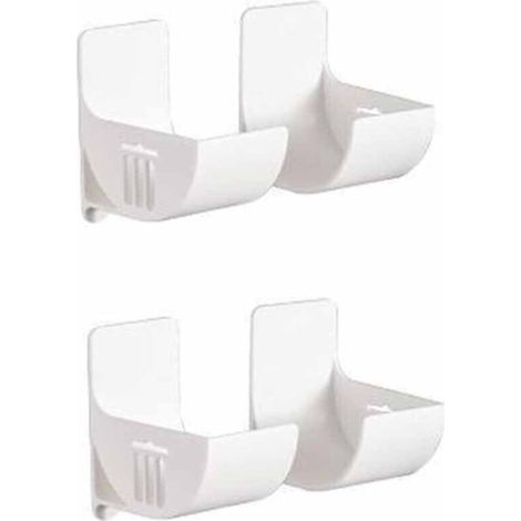 Étagère de rangement murale de cuisine en quatre parties, sans perforations, comprenant un distributeur de sacs poubelle et un système de rangement et d'organisation pour les accessoires de cuisine.
