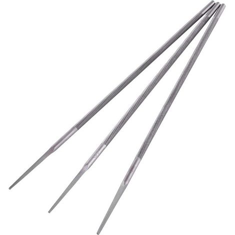 Pack de 3 Limes rondes,affuteuse de chaine tronconneuse,affute chaine tronconneuse(4mm)