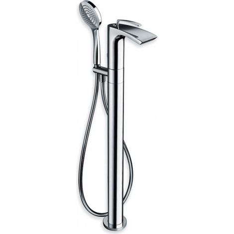 BAIN DOUCHE BOLLICINE MONOCOLONNE SUR PIED CHROME SANS MECANISME - CRISTINA ONDYNA BO18951 (1/5)