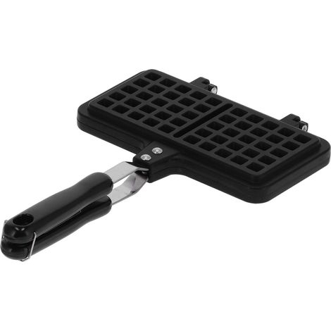 Moule à gaufres double face antiadhésif, machine à waffles maison, moule de cuisson réutilisable pour gaufres croustillantes, sans collage, outil de pâtisserie pratique. (1/5)