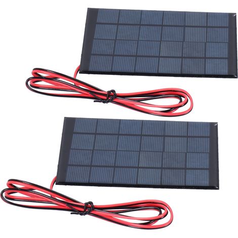 Module Solaire Miniature 6V 2W avec Câble 100cm pour Projets DIY et Électroniques (1/5)