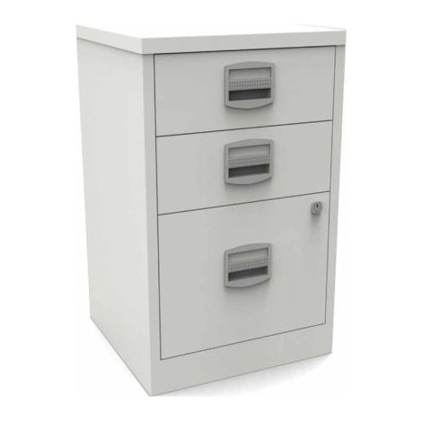 Bisley A4 3 Drawer Filing Cabinet - White