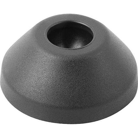 KIPP Teller Form A Ø 99 Thermoplast schwarz (1/2)