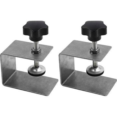 Lot de 2 pinces d'installation avant de tiroir d'armoire, en acier inoxydable, outils de travail du bois, gabarit de tiroir pour une installation facile et rapide 705850mm (1/5)