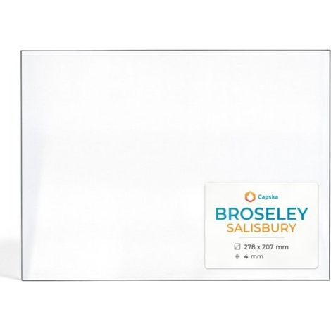 Vitre Broseley SALISBURY - Verre Rectangle pour poêle à bois - 278 x 207 mm (L1 x H1) - 4 mm (1/5)