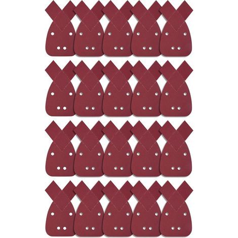 20 Pièces Feuilles Abrasives Triangles Feuilles de Ponçage 180 Grain Mouse Sanding Sheet Papier Abrasif pour Black and Decker Detail Palm Sander (1/5)