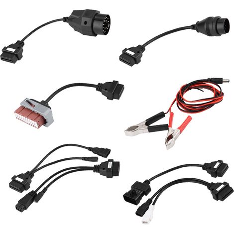 8 pièces câbles adaptateurs interface OBD2 pour outil diagnostic auto Delphi ds150e (1/5)