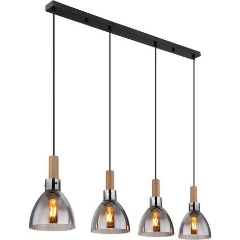 Globo - suspension - Mattea - noir - verre - grande lampe de (1/5)