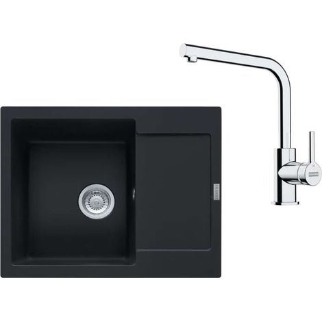 Franke Set - Set da cucina G257O, lavello in fragranite MRG 611-62 e miscelatore FS 3230.031, onice/cromo 114.0700.715