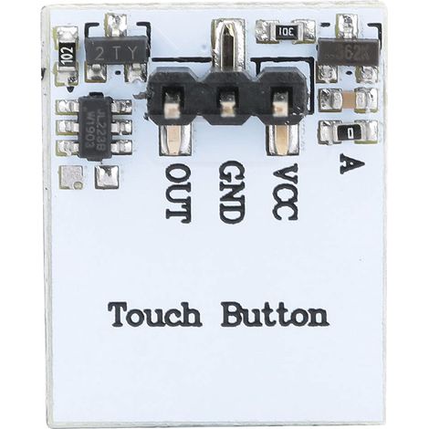 2 pièces HTTM 2.7 V-6 V capacitif Anti-interférence tactile bouton de commutation Module capteur tactile capacitif numérique (Verte) (1/5)