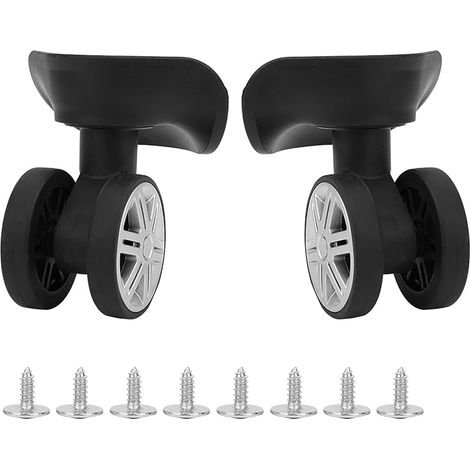 Roues à Bagages Valise roulettes 1 Paire Barre De Traction Boîte Accessoire Universel Roue Valise Porte-Bagages Roue Remplacement (1/5)
