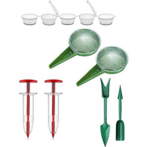 Mini Seeder Seed Seeder outils Hand Seedling Spreader et Broom lot petit Spreader Handheld Seeder (1/5)