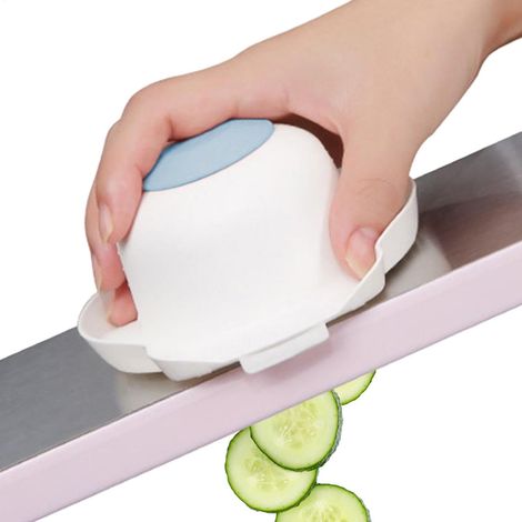 Protège-doigts pour mandoline, coupe-légumes et râpe – Support de sécurité alimentaire, protection de la main pour trancheuse, gadgets de cuisine