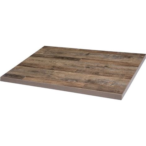 Plateau de Table Rectangulaire Pré-Percé Urban Foncé 700mm - Bolero (1/5)