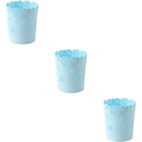 Bardusch - 3 Ensemble de Poubelle légère Anti-Rayures, Fond antidérapant Super épais et Durable pour Une Poubelle Stable, Tendance et Durable, Bleu, Petite Taille, Bleu Petite Taille, 3Ensemble (1/5)