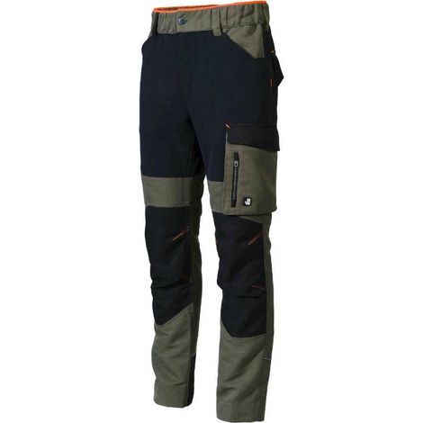 Pantalon de Travail Clavery - Taille 40 - Kaki - Résistant et Confortable - D-Work