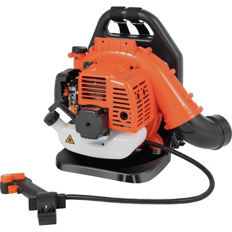 Souffleur de feuilles thermique à dos 42,7 cc (moteur 2 temps) avec réservoir de 1,2 L – 1250 W - Souffleur à essence refroidi par air pour feuilles, sable, gravier, neige, pelouses et allées (1/5)