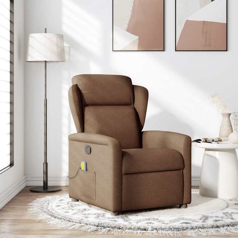 Maison Exclusive - Massagesessel Braun Stoff