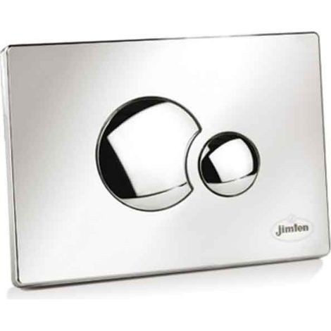 S-706 Placa Doble Pulsador para Inodoro Suspendido Cromo Brillo JIMTEN
