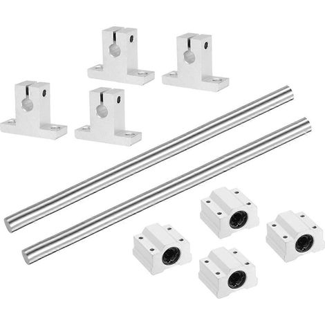pièces de guide de glissière pour axe de rail de mouvement linéaire 8 mm x 150 mm, comme illustré (1/5)