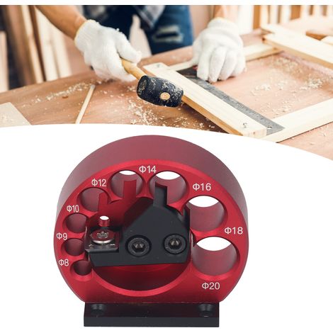 Le kit de gabarit à broches réglables de 8 à 20 mm est idéal pour un travail du bois efficace et précis ainsi que pour la fabrication de barres rondes. (1/5)