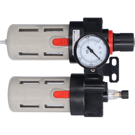 Luftfilter-Druckregler aus Aluminiumlegierung mit Manometer für Hydrauliksysteme BFC4000 (1/5)