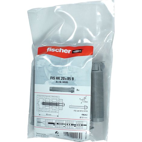 Fischer 8x Cheville FIS H 20 x 85 K Plastique - 044585