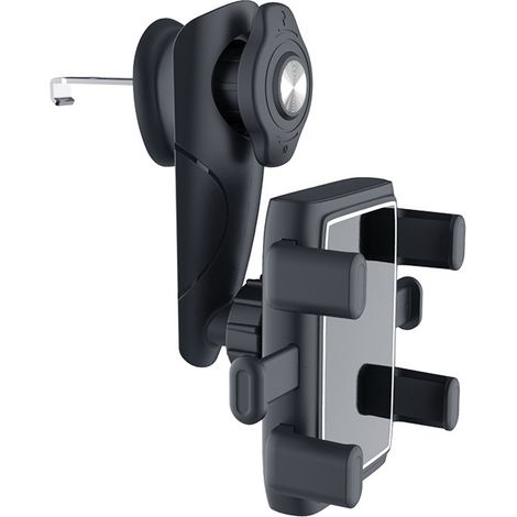 1 support universel à ventouse pour téléphone portable, grand format, fixation pare-brise ou console centrale (1/5)
