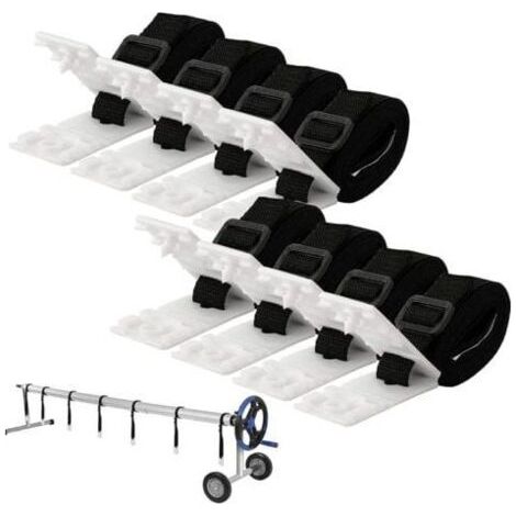 Kit de fixation de bâche solaire pour piscine, Kit de fixation d'enrouleur de bâche de piscine, Sangle de natation pour équipement d'extérieur AIPERQ